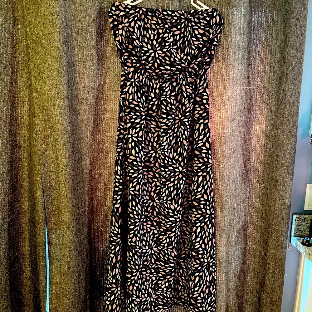 Strapless maxi